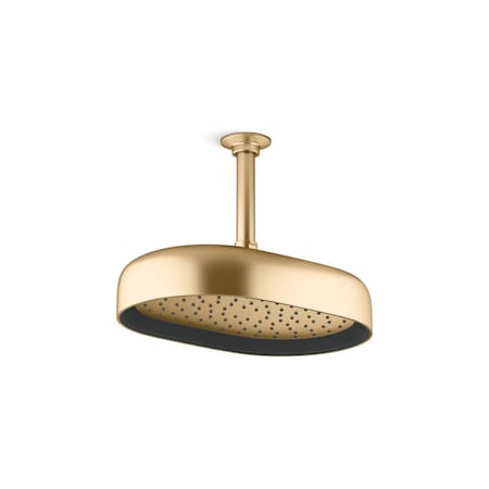 Kohler Statement 1F 254Mm/10 Oblg Rainhead G Vibrant Brushed Moderne Brass 26293-G-2MB